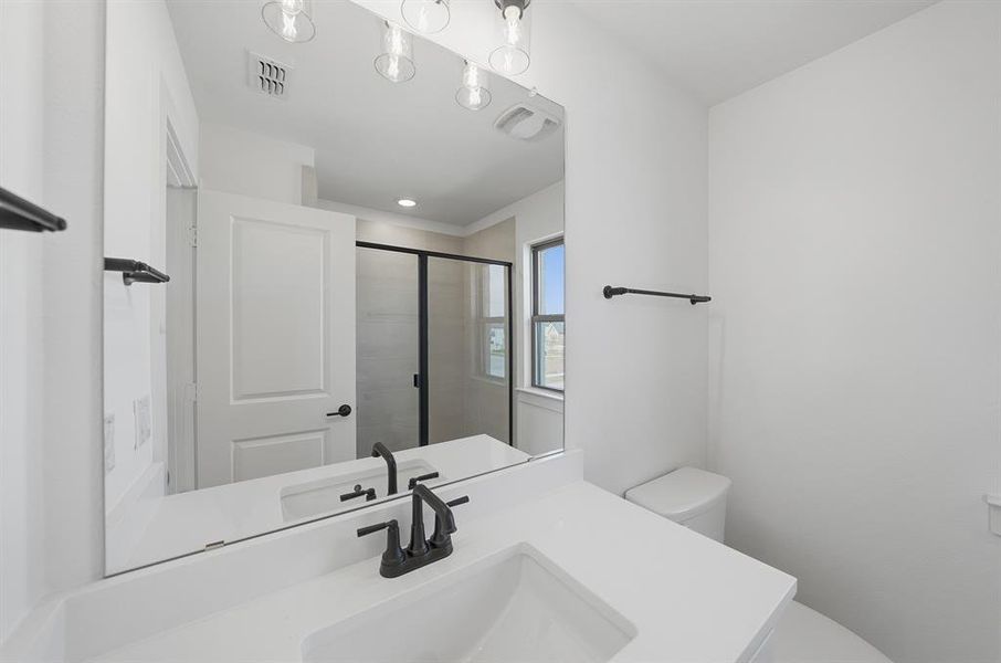 Furnished interior view inside a new home in Estates at Rockhill, Frisco (Image 18).