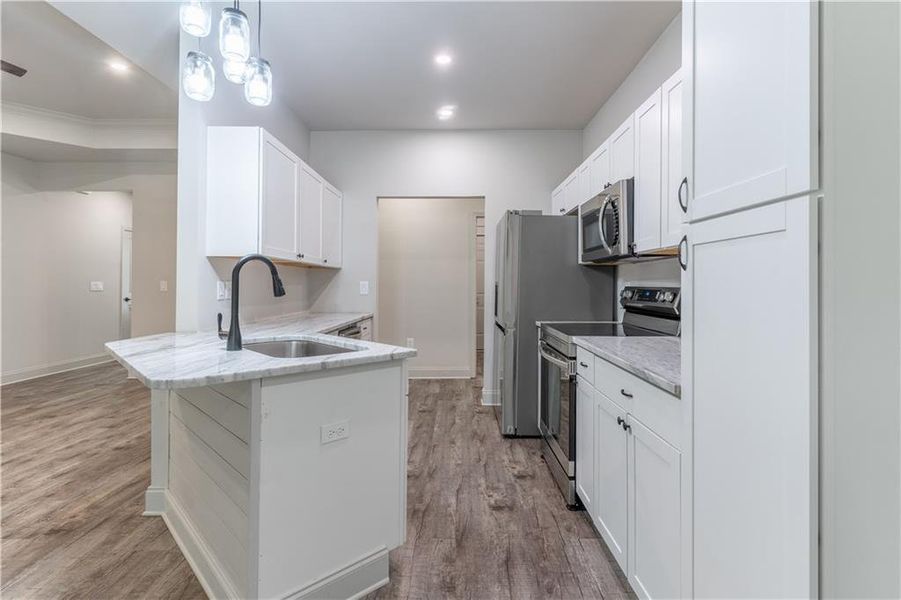 Furnished interior view inside a new home in , Commerce (Image 8).