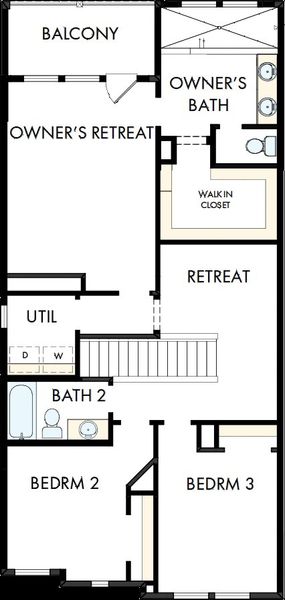 2D floor plan layout of this home in Trails at Waterside - Garden Series, Fort Worth, TX (Image 3). 2D floor plan layout of this home in Trails at Waterside - Garden Series, Fort Worth, TX (Image 3).