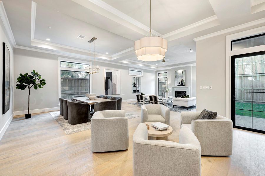 Furnished interior view inside a new home in , Houston (Image 30).