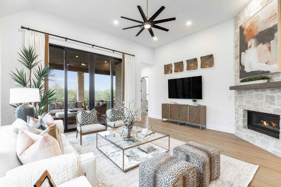 Representative Family Room - some options shown