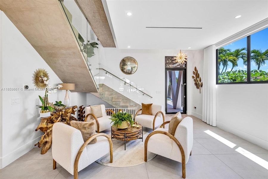 Furnished interior view inside a new home in , Miami (Image 34).