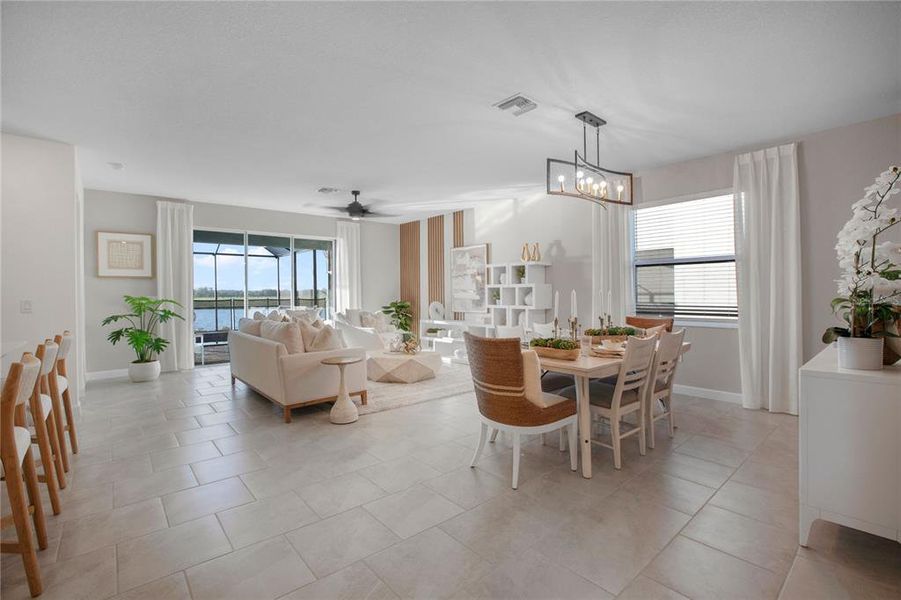 Furnished interior view inside a new home in Lennar at Turnleaf, Punta Gorda (Image 16).