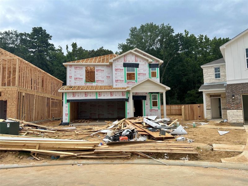In-progress construction of a new home in The Lakes at Black Oak Villas, Magnolia, TX (Image 24). In-progress construction of a new home in The Lakes at Black Oak Villas, Magnolia, TX (Image 24).