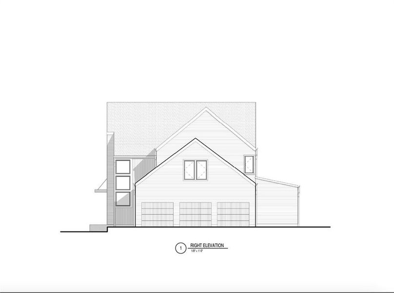 Exterior rendering of this home design in Aster, Roswell, GA (Image 8).
