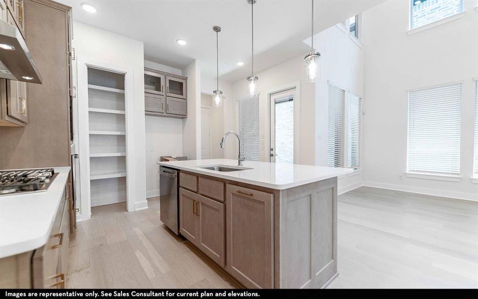 Furnished interior view inside a new home in Craig Ranch, McKinney (Image 10).