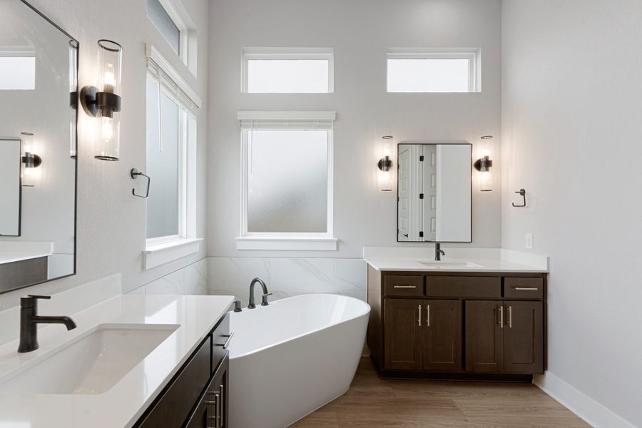 Furnished interior view inside a new home in Broken Oak, Georgetown (Image 15). Furnished interior view inside a new home in Broken Oak, Georgetown (Image 15).