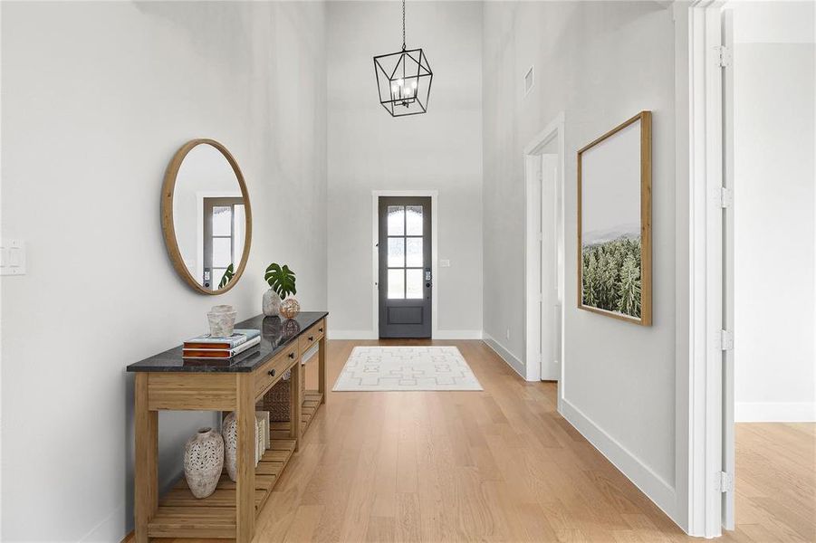Furnished interior view inside a new home in Chatham Reserve, Providence Village (Image 5).