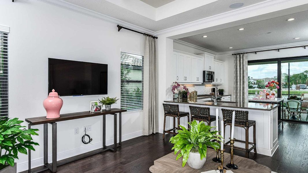 Furnished interior view inside a new home in Windward Real Estate and Homes for Sale in Sarasota, FL - Neal Communities, Sarasota (Image 10).