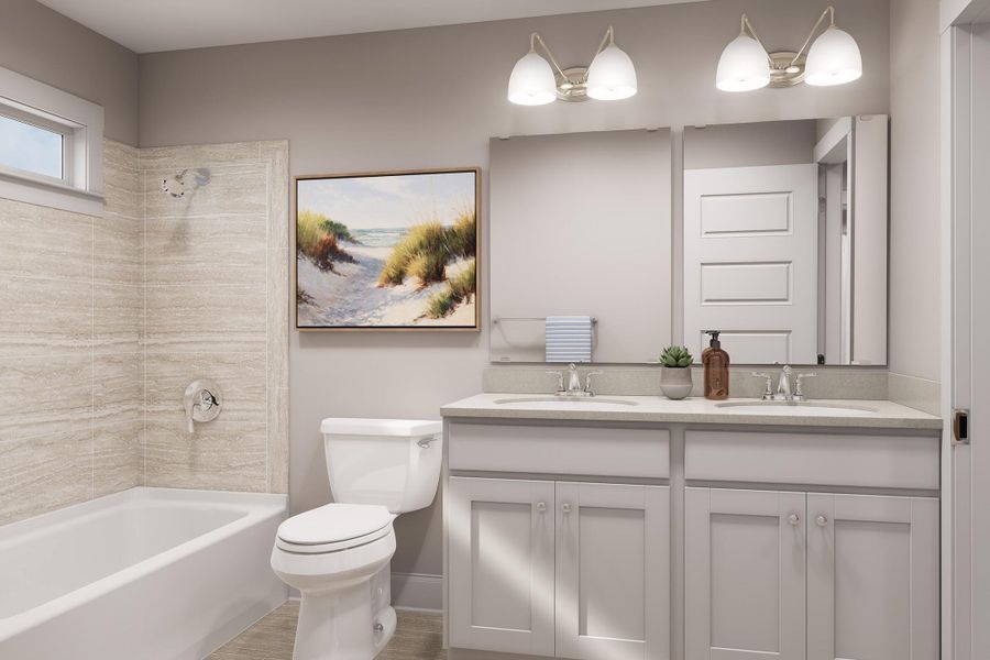 Furnished interior view inside a new home in Rivers Reach, Yemassee (Image 3).