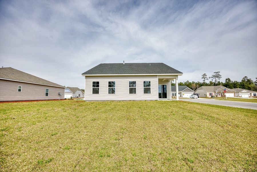 Representative exterior photo of a completed home built from the Darcy II by Great Southern Homes in Shady Grove, Conway, SC (Image 38).