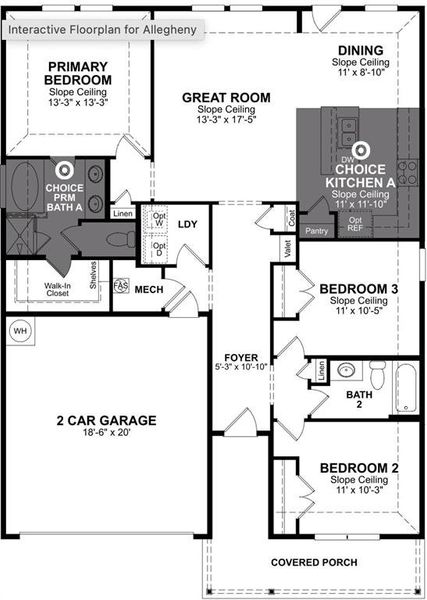 Beazer Homes Wildcat Allegheny plan