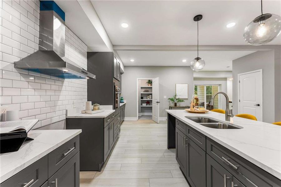 Furnished interior view inside a new home in , Atlanta (Image 24).