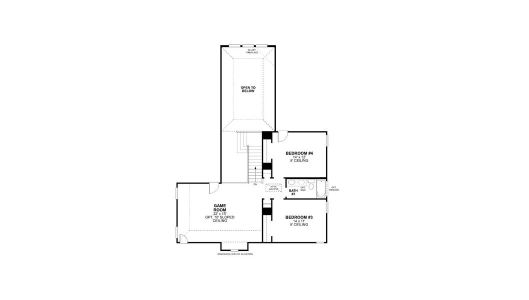 2D floor plan layout of this home in Chaparral Park, Oak Point, TX (Image 3).