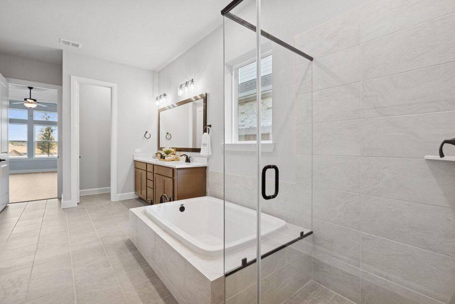 Furnished interior view inside a new home in Riceland 50’ Alley Load Homesites, Mont Belvieu (Image 8).