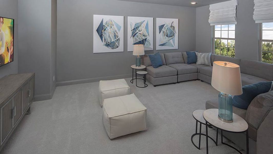 Representative furnished interior of a home built from the Amethyst by Taylor Morrison in Cross Creek Meadows 60s, Celina (Image 30).