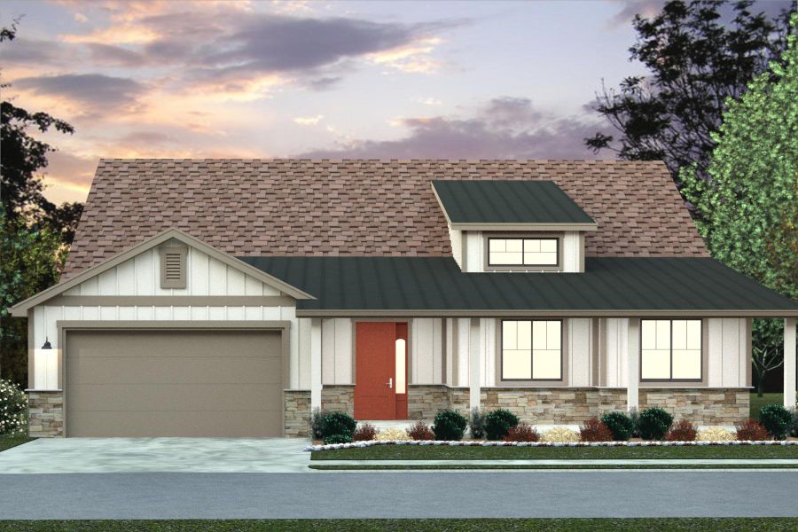 Representative exterior photo of a completed home built from the Hudson 55 Sonders by Bridgewater Homes in Sonders Fort Collins, Fort Collins, CO (Image 5).