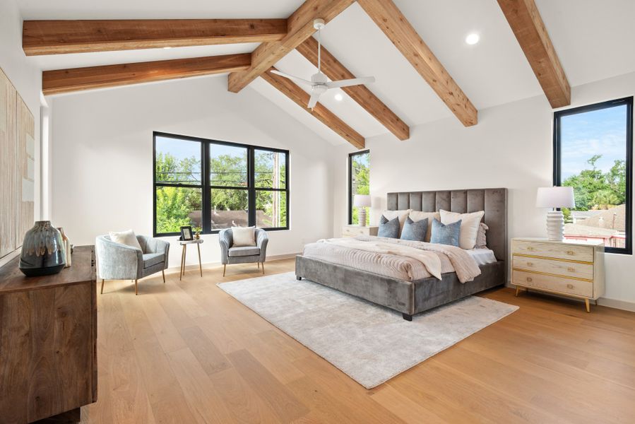 Furnished interior view inside a new home in , Houston (Image 6).