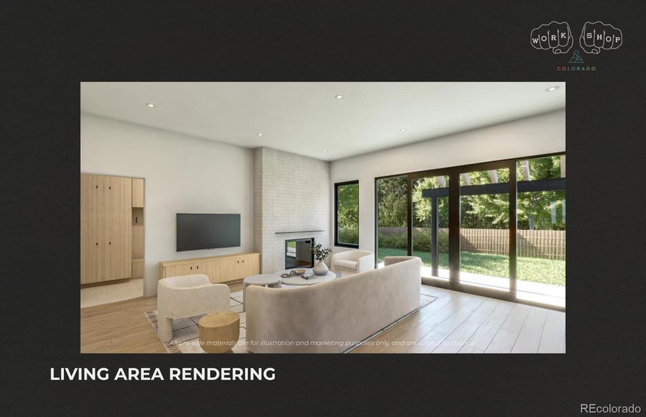 Furnished interior view inside a new home in , Wheat Ridge (Image 16).