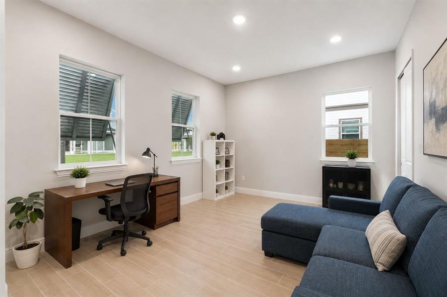 Furnished interior view inside a new home in Weslyn Park at Sunbridge, St. Cloud (Image 15).
