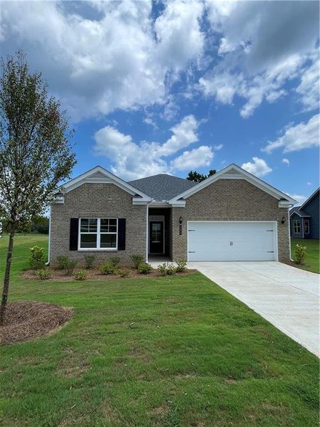 Front exterior of a new home in , Homer, GA, highlighting curb appeal (Image 1).