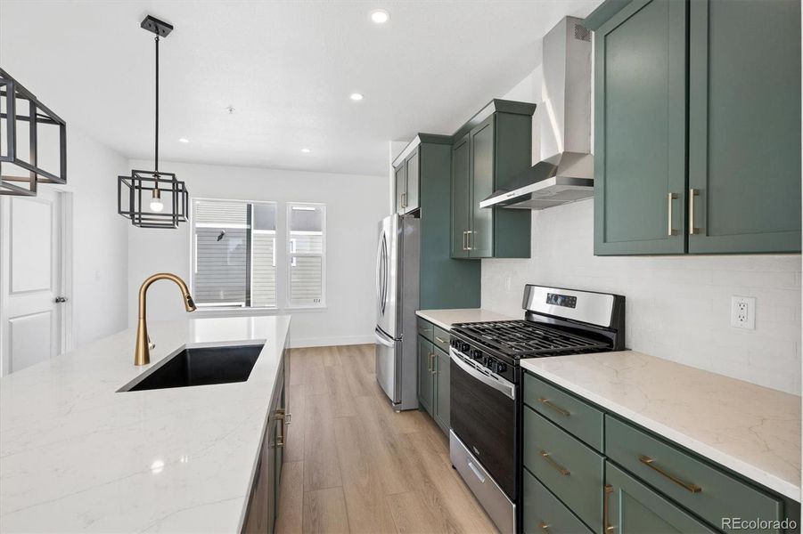 Furnished interior view inside a new home in , Denver (Image 9). Furnished interior view inside a new home in , Denver (Image 9).