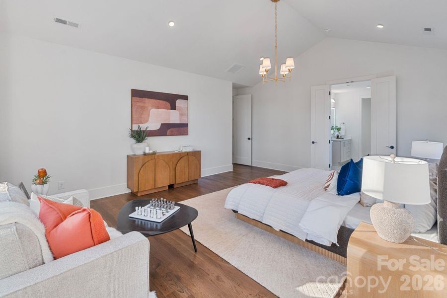 Furnished interior view inside a new home in , Charlotte (Image 17). Furnished interior view inside a new home in , Charlotte (Image 17).