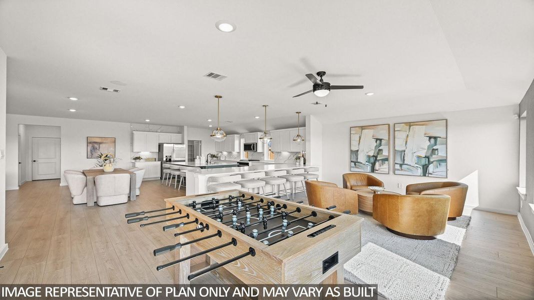 Furnished interior view inside a new home in Riverside Estates, Baytown (Image 4).