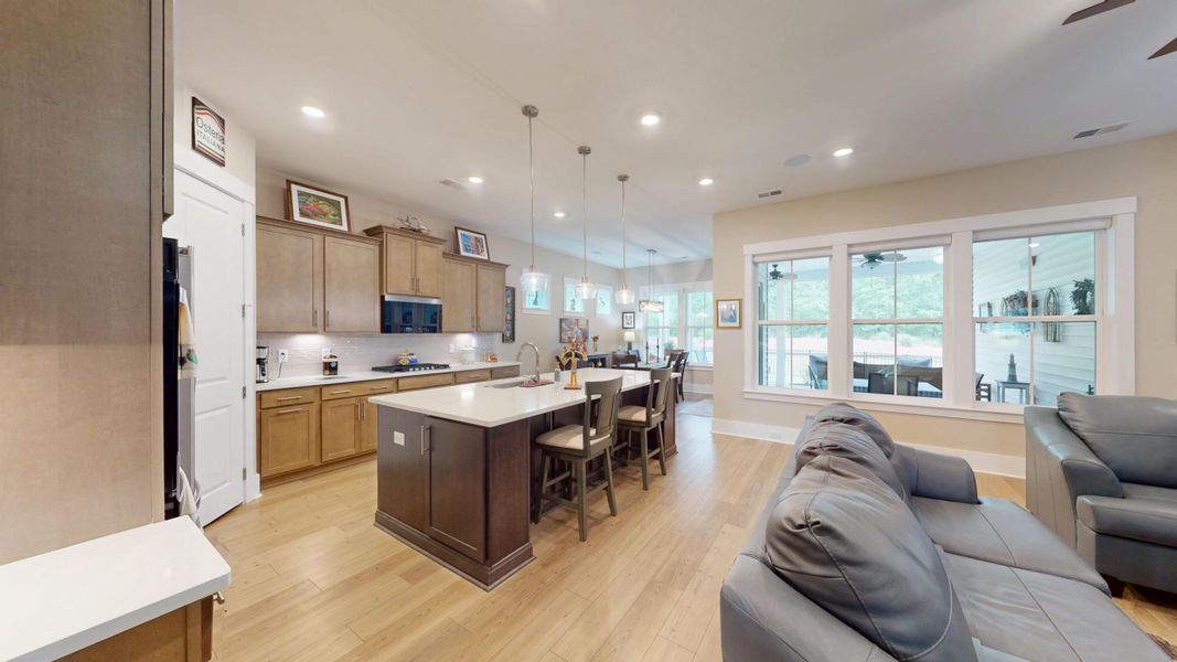 Furnished interior view inside a new home in Summerwind Crossing at Lakes of Cane Bay, Summerville (Image 34).