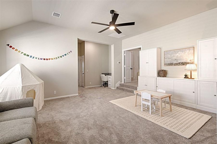 Furnished interior view inside a new home in Parks at Panchasarp Farms, Burleson (Image 27).