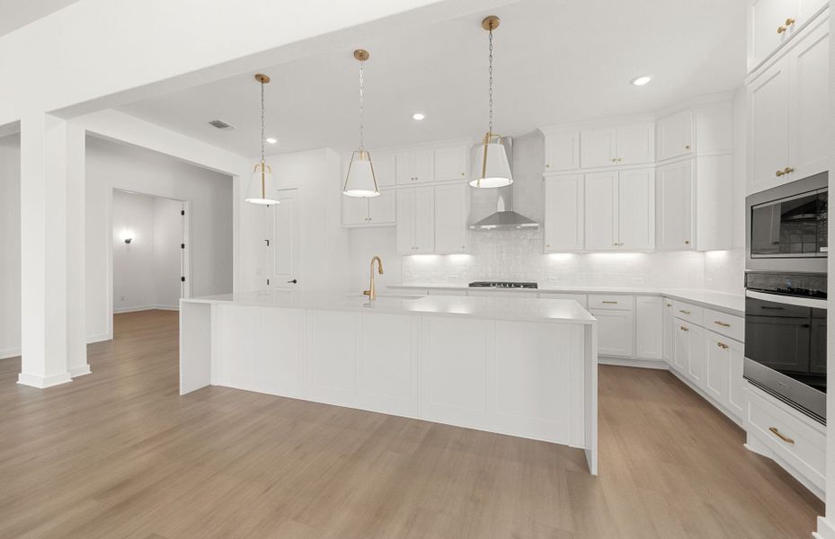 Representative furnished interior of a home built from the Dobbin by Pulte Homes in 6 Creeks, Kyle (Image 13).