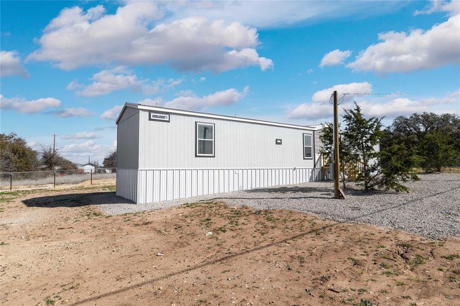 Exterior details and patio area of a home in , Brownwood (Image 20). Exterior details and patio area of a home in , Brownwood (Image 20).