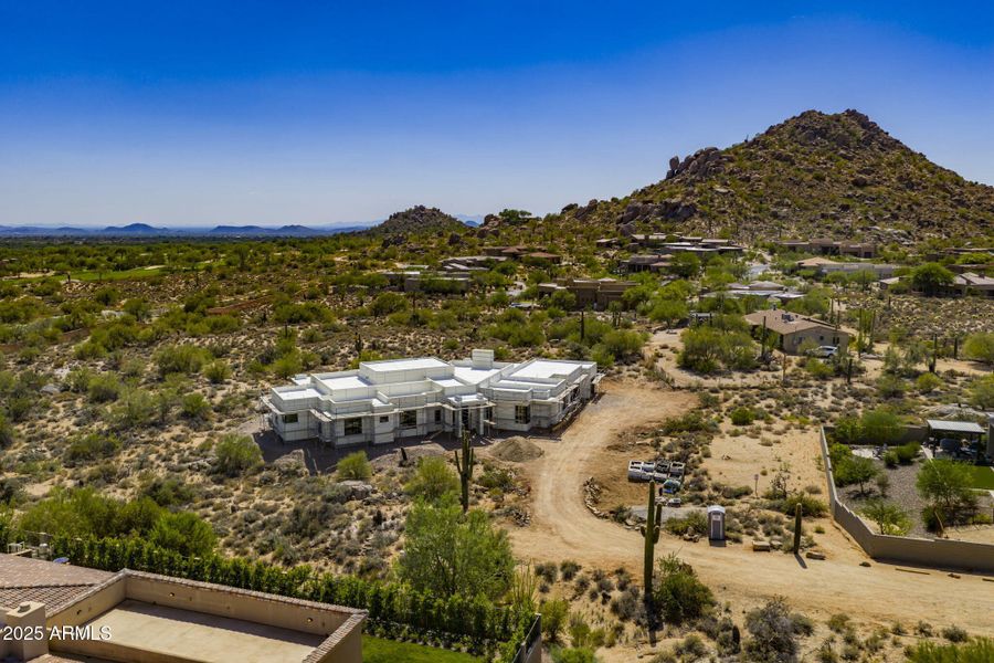 Aerial View with Mountain Aerial View with Mountain