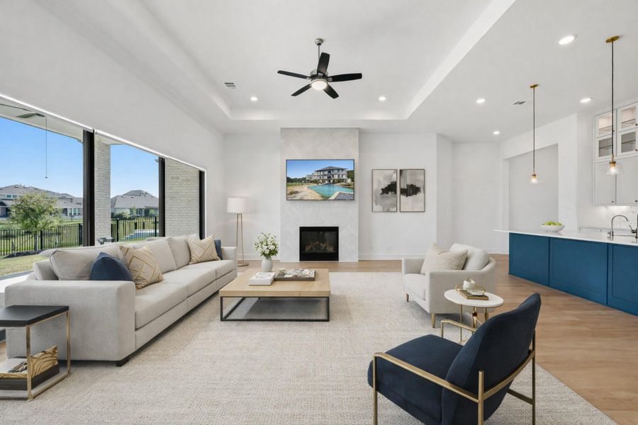 Furnished interior view inside a new home in , Cypress (Image 14).