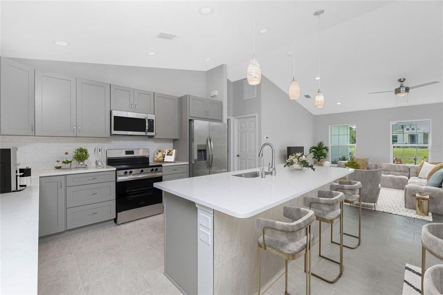 Furnished interior view inside a new home in , North Port (Image 12). Furnished interior view inside a new home in , North Port (Image 12).