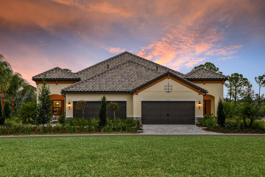 Representative exterior photo of a completed home built from the Tidewater 2B by Neal Communities in Vicenza, Venice, FL (Image 2).