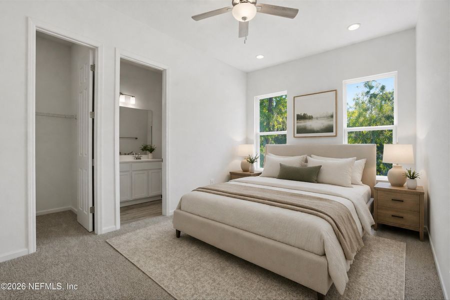 Furnished interior view inside a new home in , Jacksonville (Image 7).