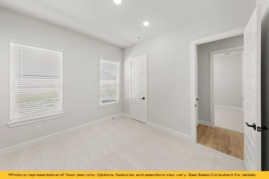 Representative unfurnished interior of a home built from the The Catalina by Stonefield Homes in The Highlands, Rockwall (Image 119).