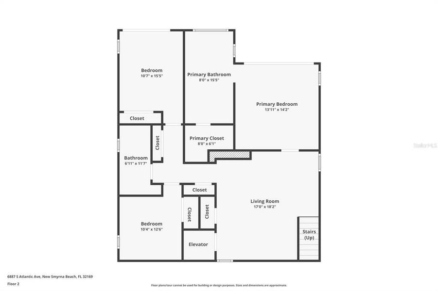 2D floor plan layout of this home in , New Smyrna Beach, FL (Image 8).