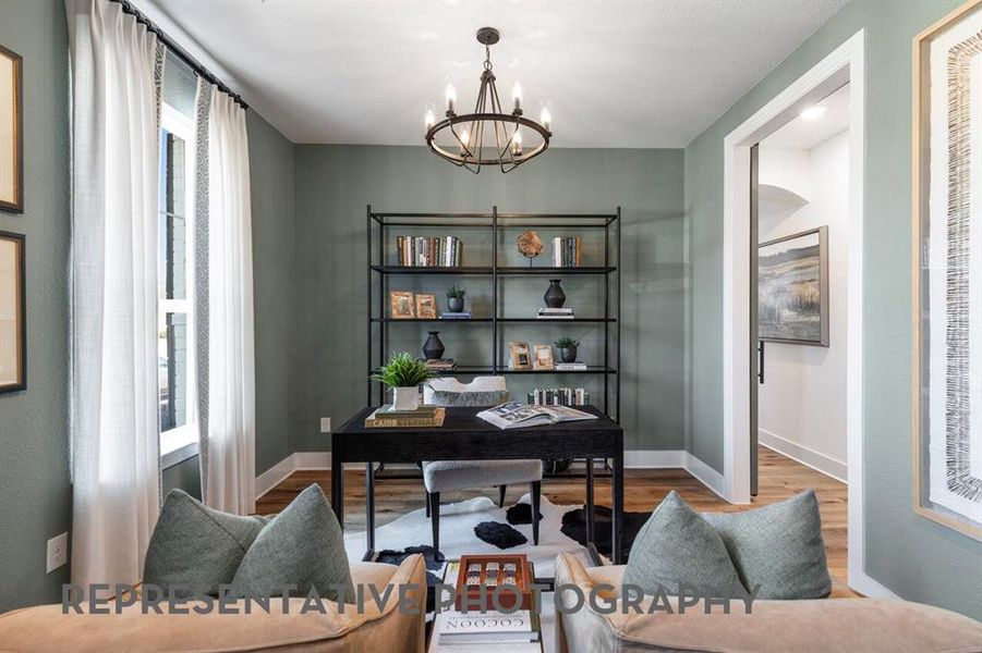 Furnished interior view inside a new home in Wellington, Haslet (Image 27).