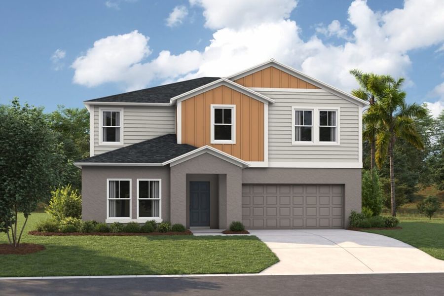 Representative exterior photo of a completed home built from the Catalina by Casa Fresca Homes in Two Rivers, Zephyrhills, FL (Image 12).