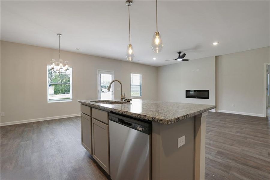 Furnished interior view inside a new home in Conner Springs, Social Circle (Image 9).