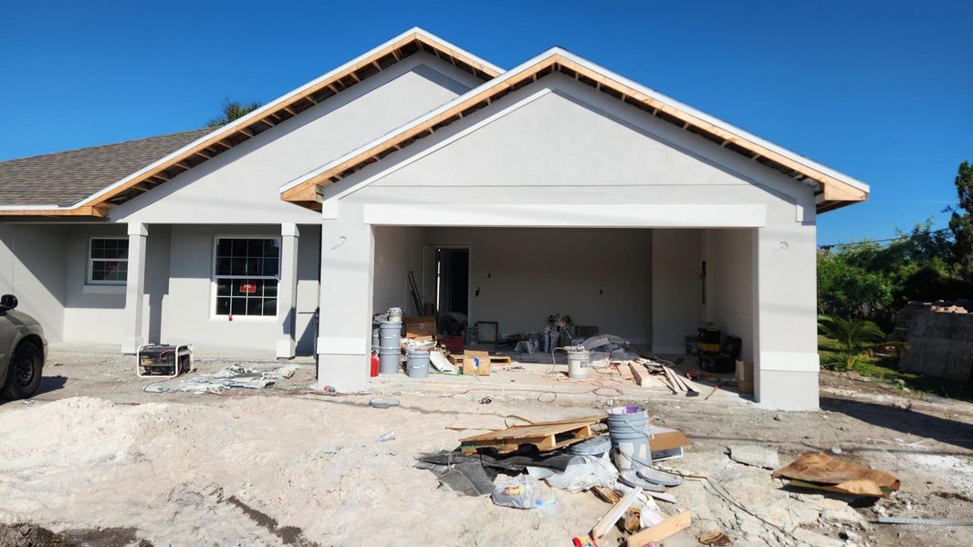 In-progress construction of a new home in , Port St. Lucie, FL (Image 6).
