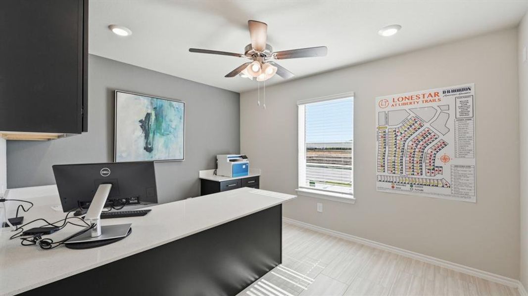Furnished interior view inside a new home in Lonestar at Liberty Trails, Fort Worth (Image 23).