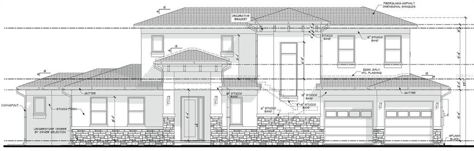 Exterior rendering of this home design in , Palm Harbor, FL (Image 4).