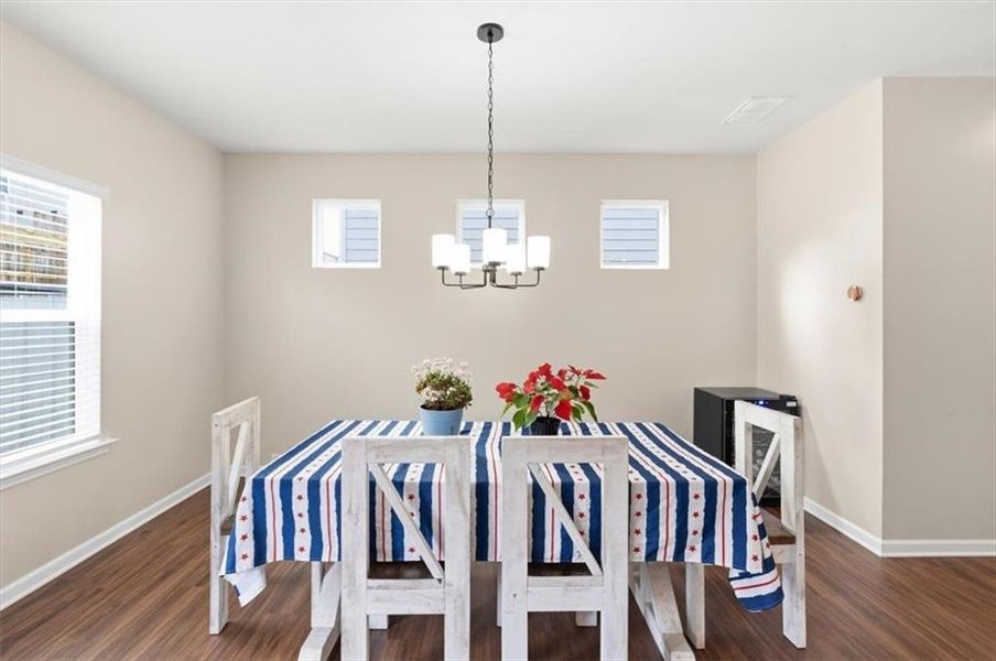 Furnished interior view inside a new home in , Cartersville (Image 11).
