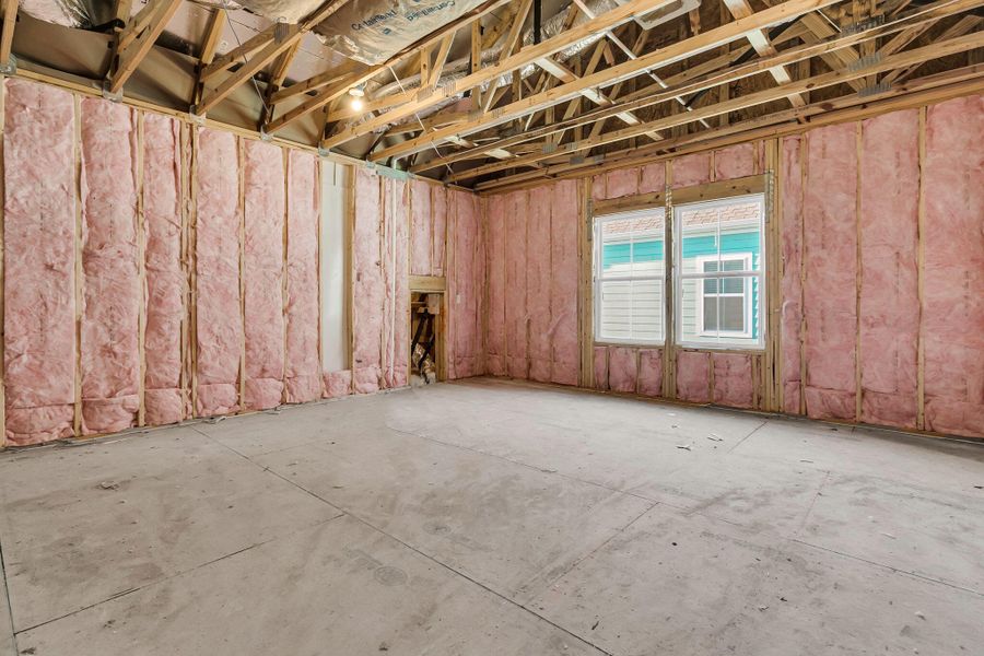 In-progress construction of a new home in Tidewater at Lakes of Cane Bay, Summerville, SC (Image 51).