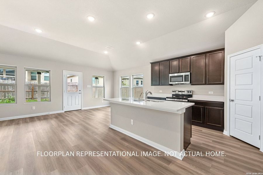 Furnished interior view inside a new home in Hickory Ridge, Elmendorf (Image 9).