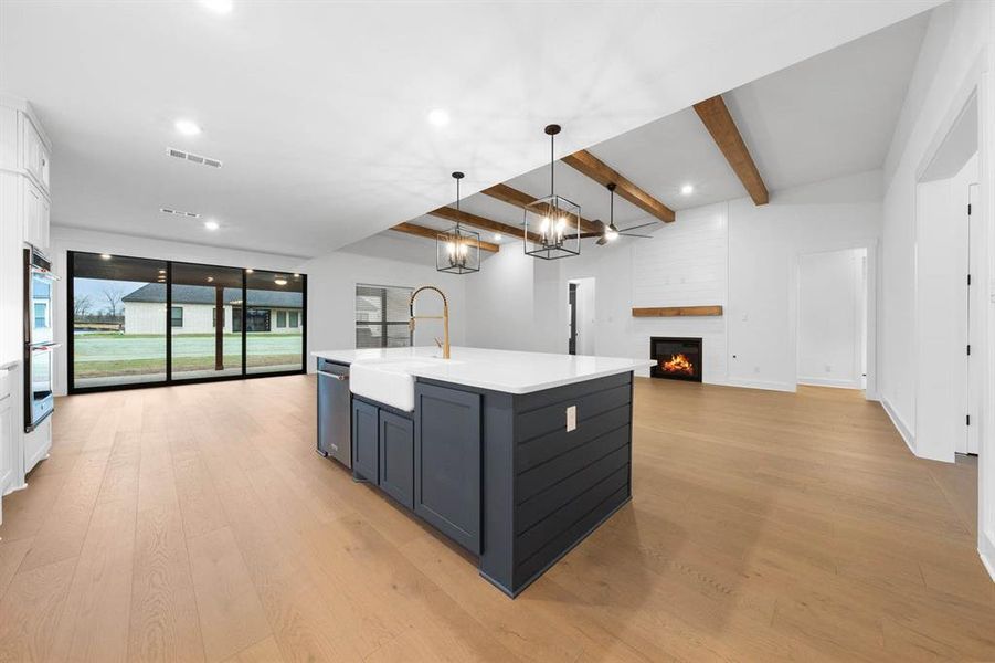 Furnished interior view inside a new home in The Woodlands, Krugerville (Image 4).