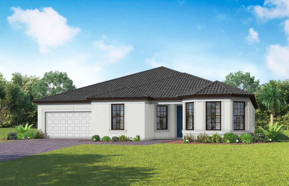 Representative exterior photo of a completed home built from the Reverence by Del Webb in Del Webb Naples, Ave Maria, FL (Image 24).